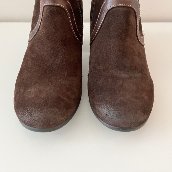 Fly London Brown Suede Heeled Ankle Booties – Western-Inspired Boho Chic, EU41 - Picture 10 of 16